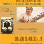 Concert de musique Indienne – Dimanche 28 Avril